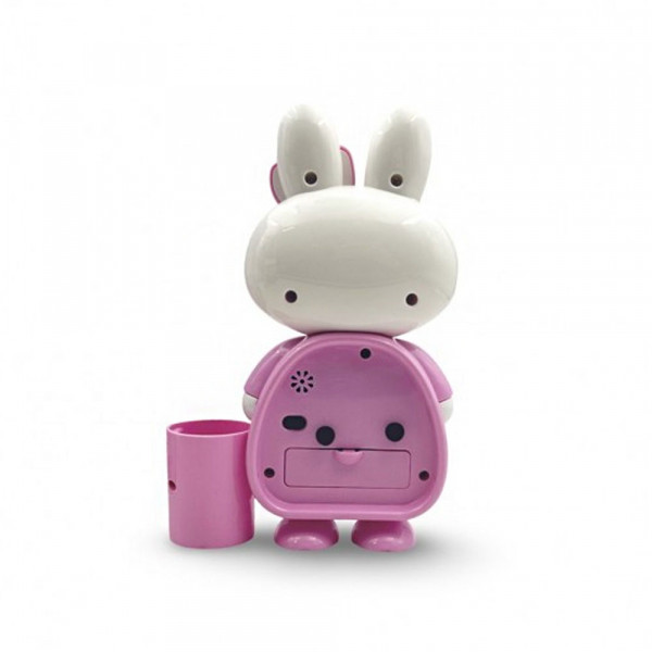 Настолен часовник с будилник и поставка за моливи Vogue Clock Pink за деца HY2068-1