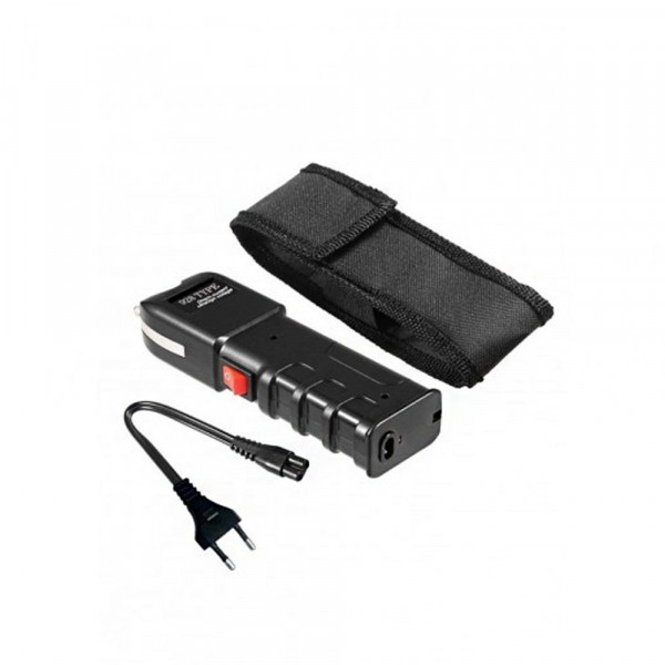 Мощен 150,000V електрошоков фенер с текстилен калъф за самозащита 958 704