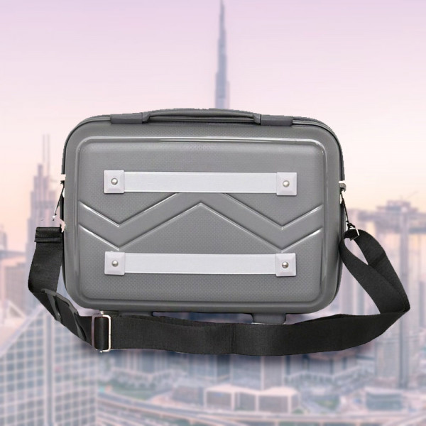 Практична надкуфарна пътна чанта с четири крачета TRAVEL - GREY 1909 14"