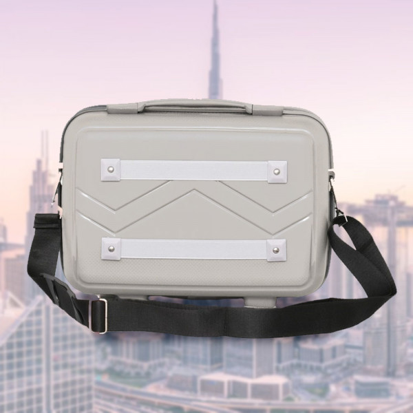 Практична надкуфарна пътна чанта с четири крачета TRAVEL - BEIGE 1909 14"