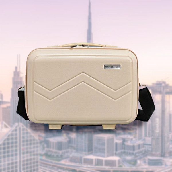 Практична надкуфарна пътна чанта с четири крачета TRAVEL - BEIGE 1909 14"