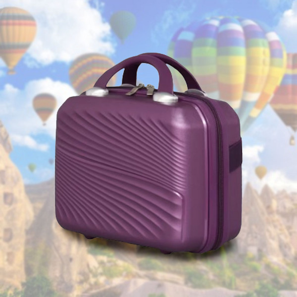 Здрава и стилна надкуфарна пътна чанта с отделение с цип ADVENTURE - VIOLET 4004 12"
