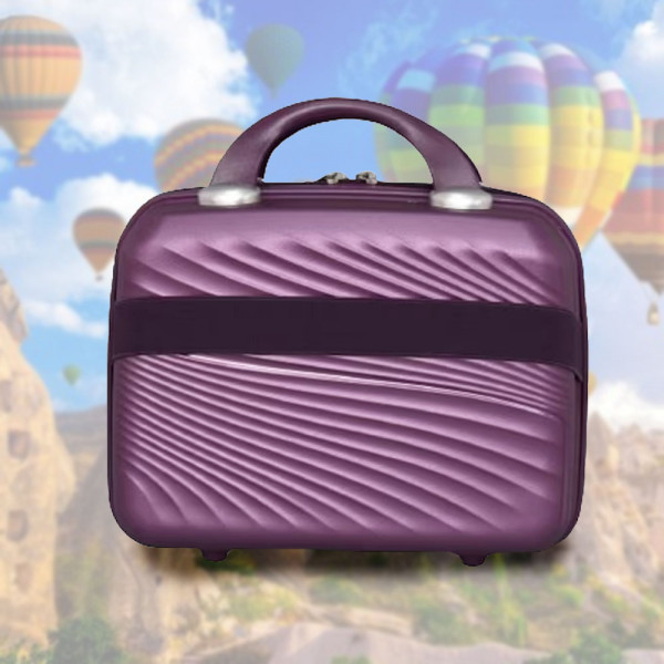 Здрава и стилна надкуфарна пътна чанта с отделение с цип ADVENTURE - VIOLET 4004 12"