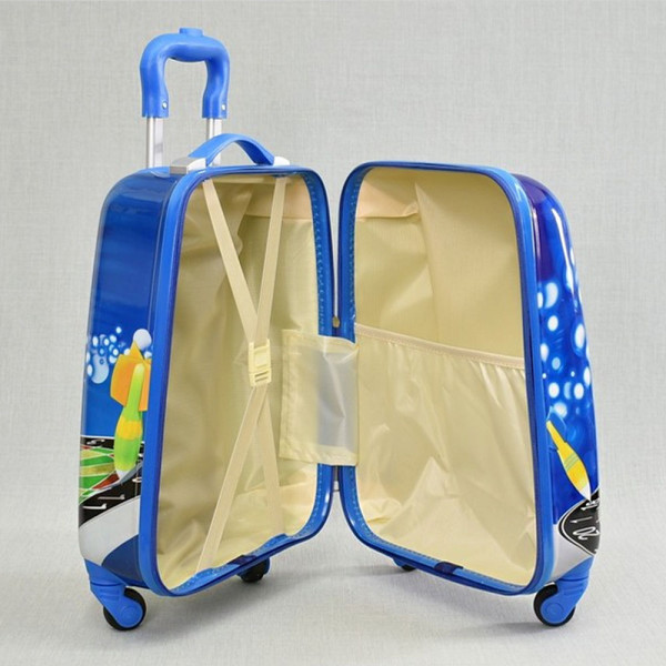 Детски куфар BOY/BALL 31800, 4 безшумни колела, изтегляща се дръжка, поликарбон