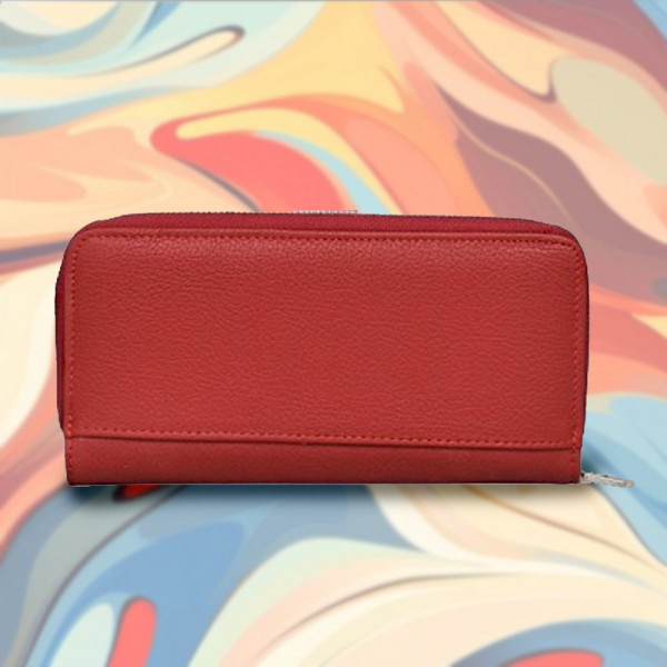 Стилно и елегантно портмоне от естествена кожа 1090 LADY-RED