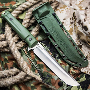 Многоцелеви тактически/ ловен нож Senpai Kizlyar Supreme GREEN за лов и...