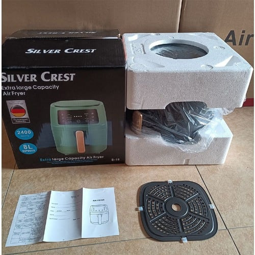 Air Fryer Silver Crest 8 литра, уред за готвене с горещ въздух 2400W