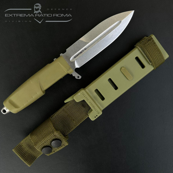 Тежък тактически нож ЕXTREMA RATIO Contact C, MILITARY GREEN, стомана Böhler N690, тактическа кания