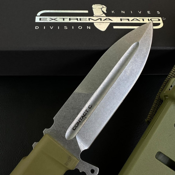 Тежък тактически нож ЕXTREMA RATIO Contact C, MILITARY GREEN, стомана Böhler N690, тактическа кания