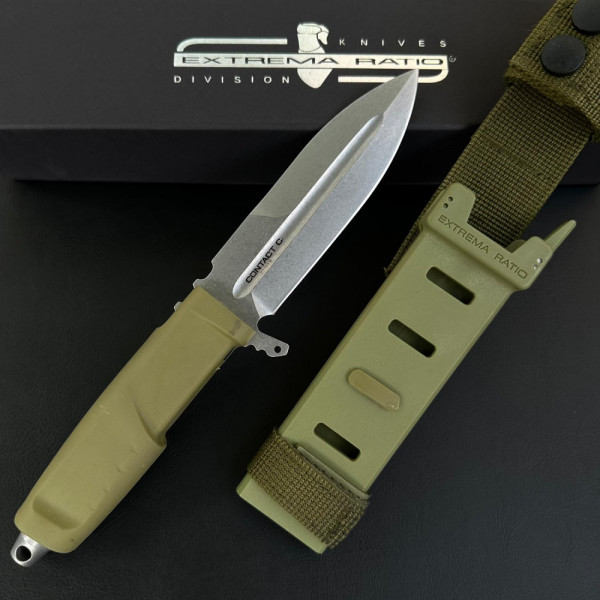 Тежък тактически нож ЕXTREMA RATIO Contact C, MILITARY GREEN, стомана Böhler N690, тактическа кания
