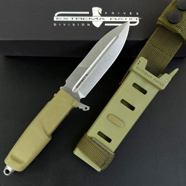 Тежък тактически нож ЕXTREMA RATIO Contact C, MILITARY GREEN, стомана Böhler N690, тактическа кания