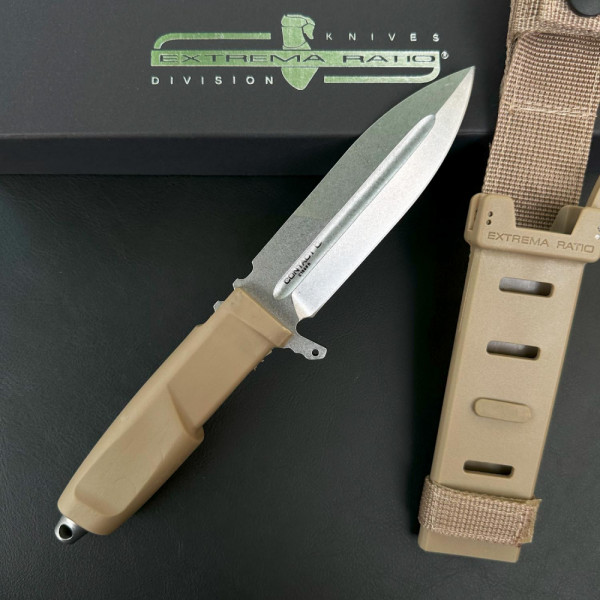 Тежък тактически нож ЕXTREMA RATIO Contact C,DESERT, стомана Böhler N690, тактическа кания