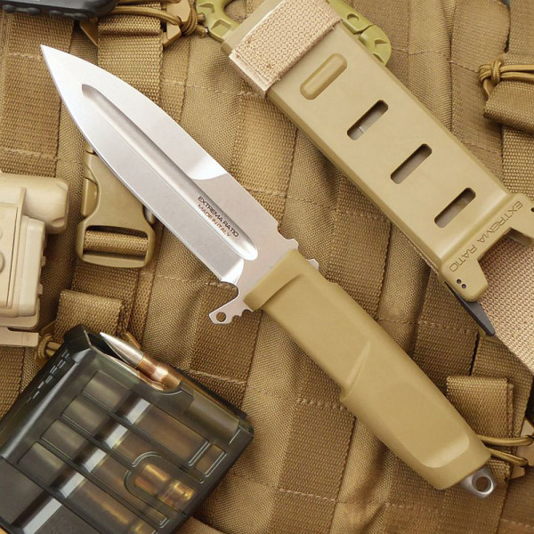 Тежък тактически нож ЕXTREMA RATIO Contact C,DESERT, стомана Böhler N690, тактическа кания