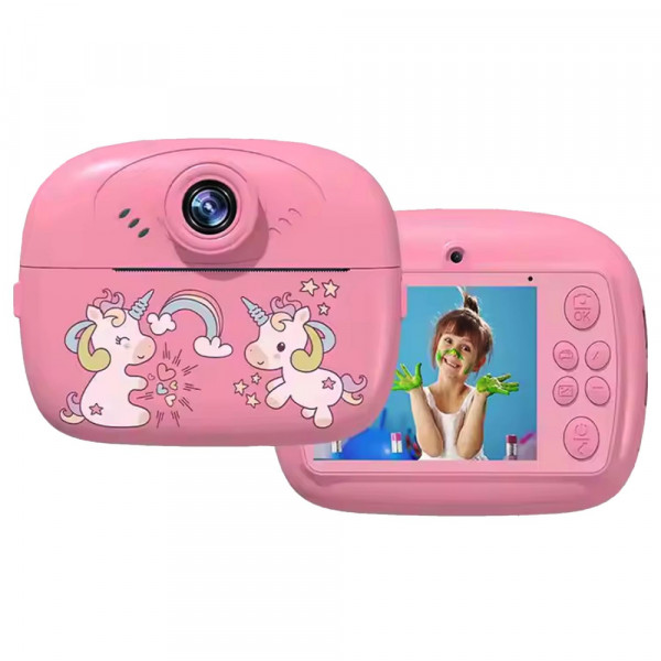 Снимаш и печаташ моментални снимки: дигитална камера UNICORN PINK POLAROID с вграден принтер