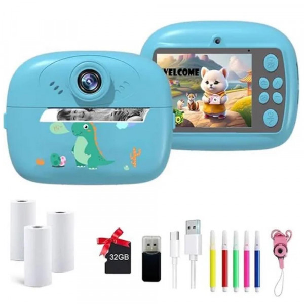 Снимаш и печаташ моментални снимки: дигитална камера DINO BLUE POLAROID с вграден принтер