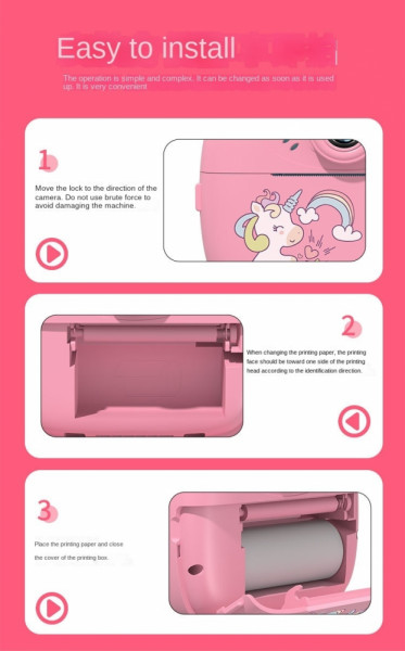Снимаш и печаташ моментални снимки: дигитална камера UNICORN PINK POLAROID с вграден принтер