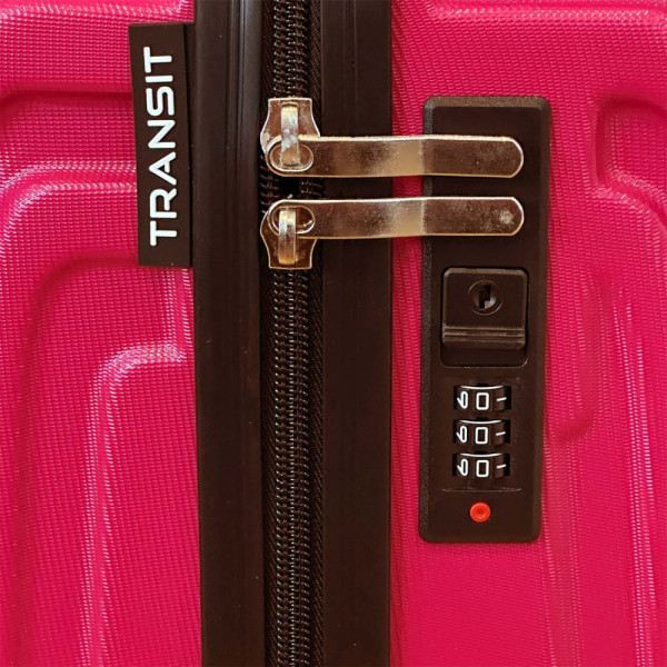 Куфар за ръчен багаж PILOT 737 RED, 53/35/20 PVC, с 4 свалящи се колела  47/35/20, тегло 2.1 кг.