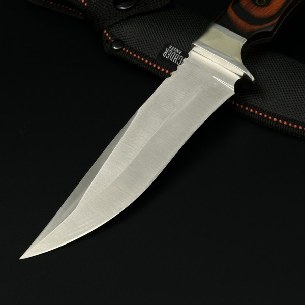 Голям ловен нож HIGHER K2, стомана 3CR13Mov,  текстилно-карбонова кания