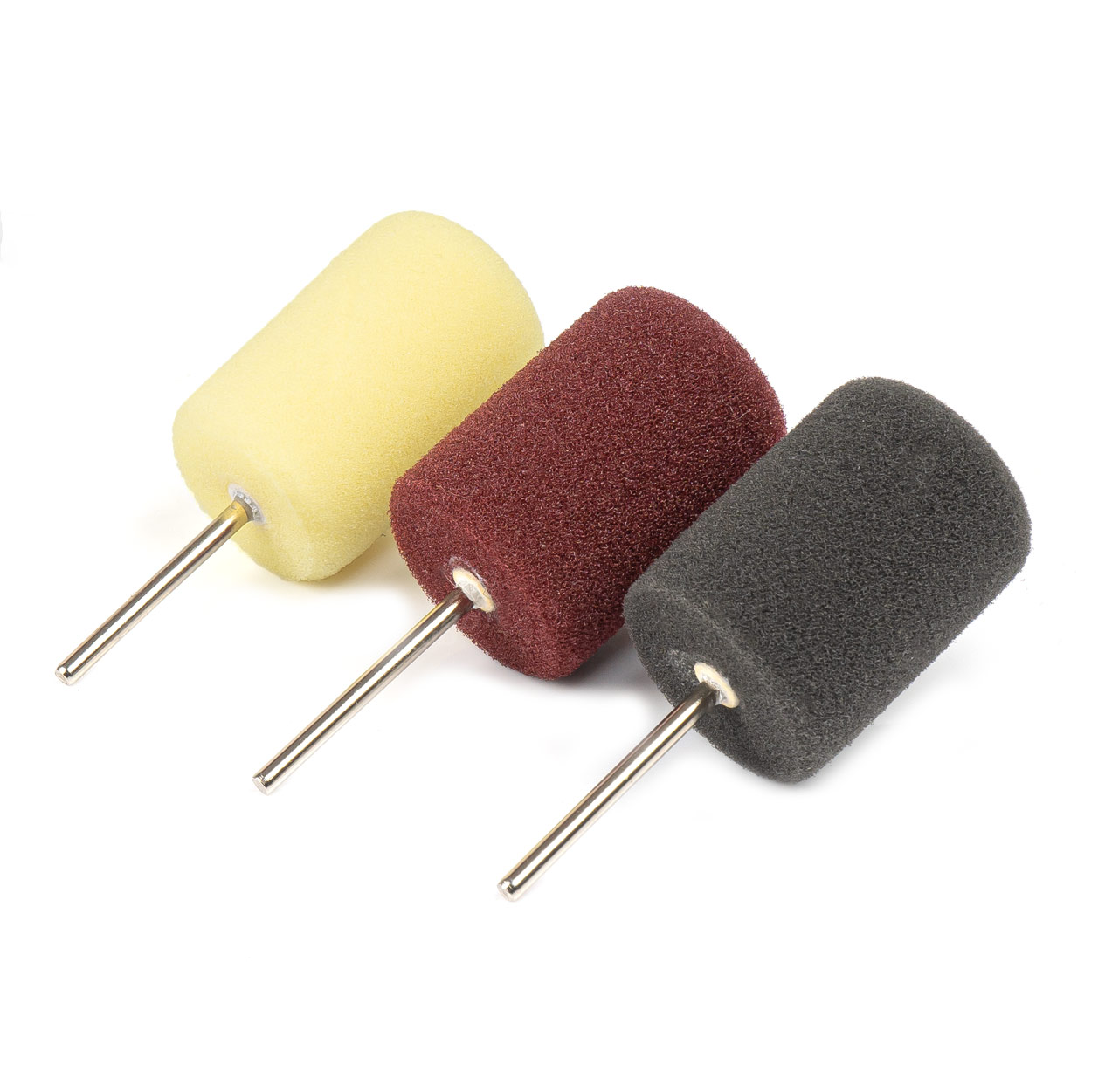 Комплект от 3 бр. Мини Цилиндрични Полиращи Гъби Приставки за Детайлно Полиране Шлайфане и Автодетайлинг