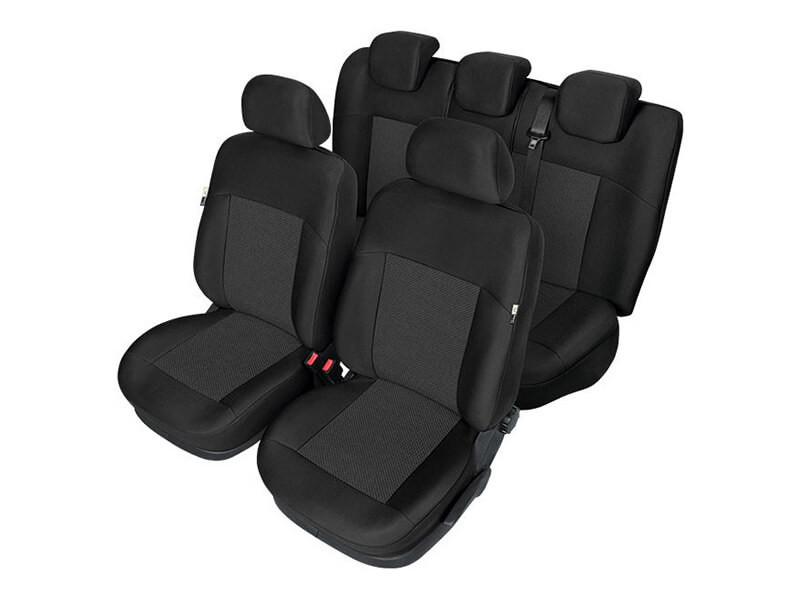 Пълен Комплект Тапицерия Kegel за предни+задни седалки на Volkswagen Golf 7 VII 2012-2019 Черна Текстил