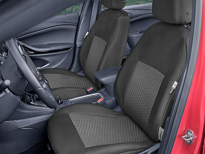 Пълен Комплект Тапицерия Kegel за предни+задни седалки на Skoda Yeti 2013-2017 Черна Текстил