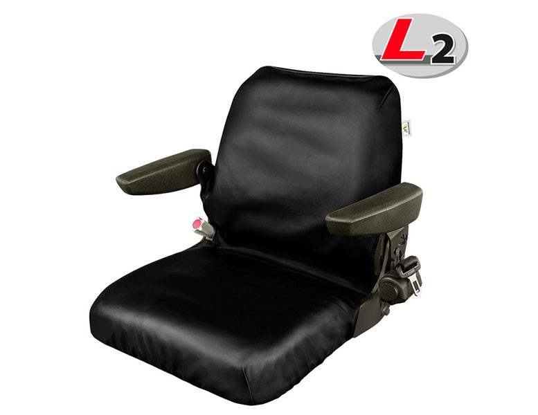 Калъф Кегел за единичинна седалка на багер черен размер L2 83 см