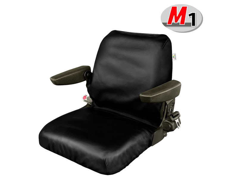 Калъф Кегел за единичинна седалка на багер черен размер M1 70 см