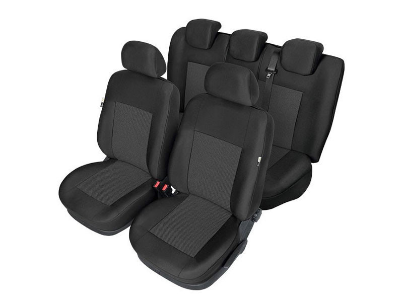 Пълен Комплект Тапицерия Kegel серия Tailore Made за предни и задни разделени седалки на Opel Corsa E 2014-2019 Черна Текстил