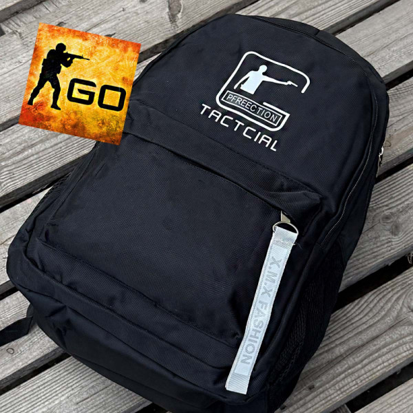 Здрава раница CS TACTICAL за тактически играчи - подплатена. противоударна, водоустойчива, за COUNTER STRIKE фенове