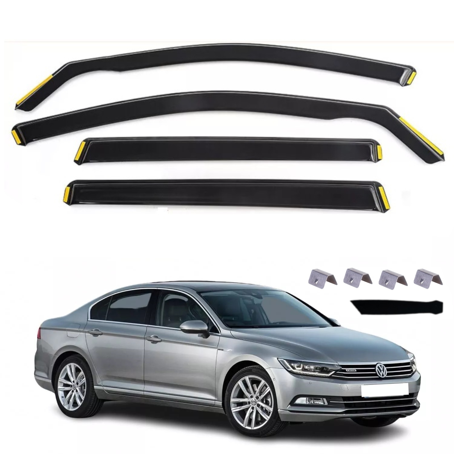 Комплект от 4бр. ветробрани за PASSAT B8 4D 2015+