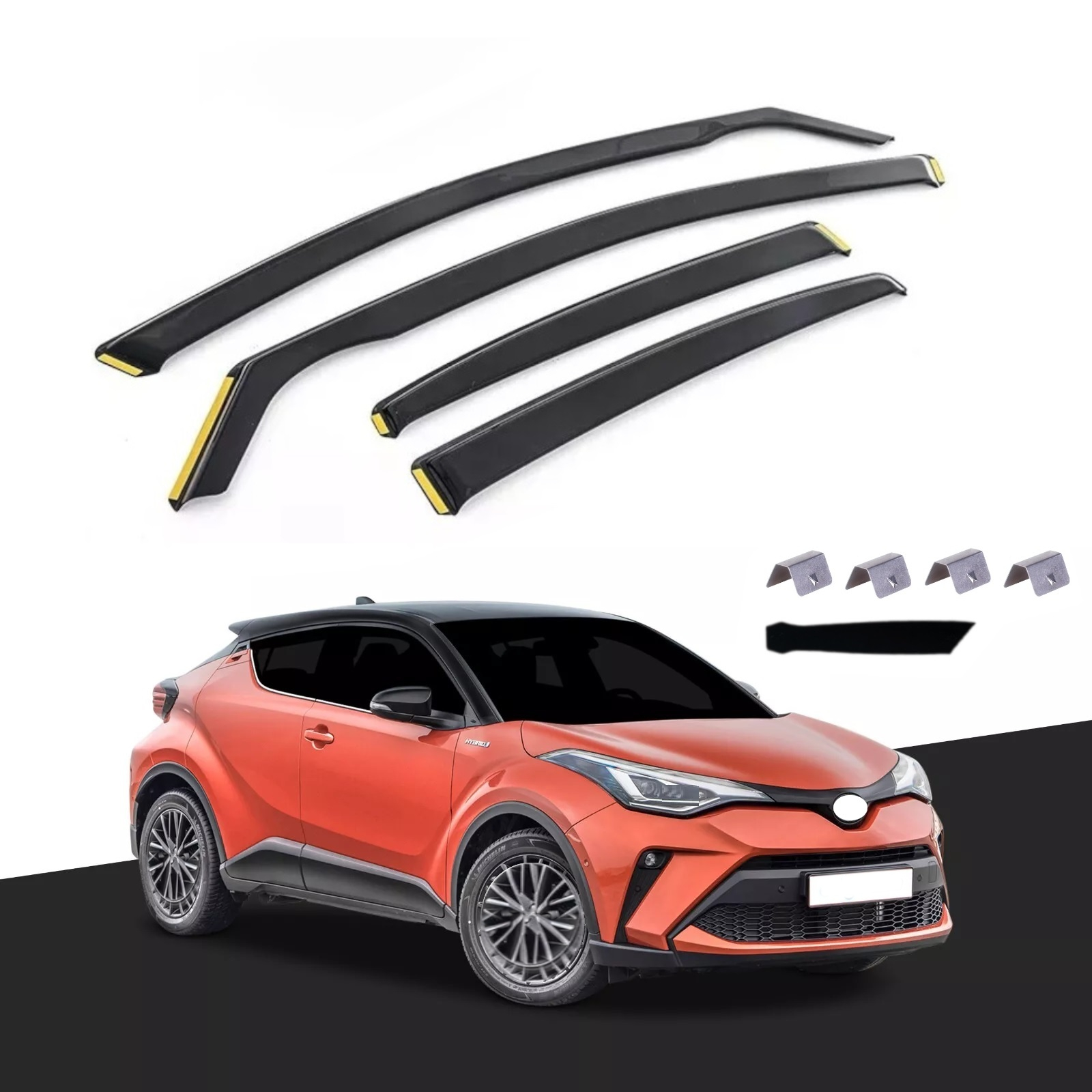 Комплект от 4бр. ветробрани за TOYOTA CHR 2017+