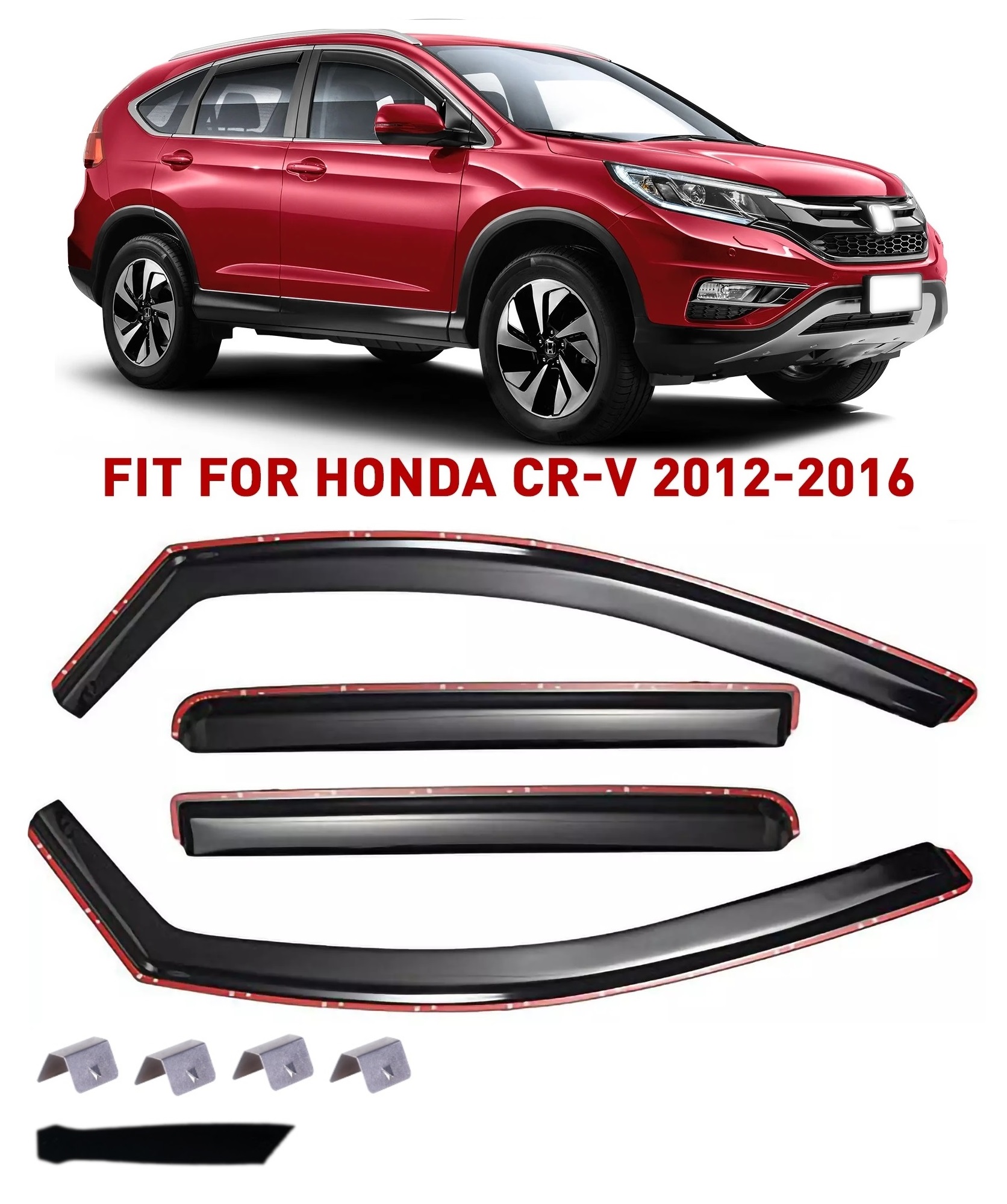 Комплект от 4бр. ветробрани за HONDA CRV 2012-2016