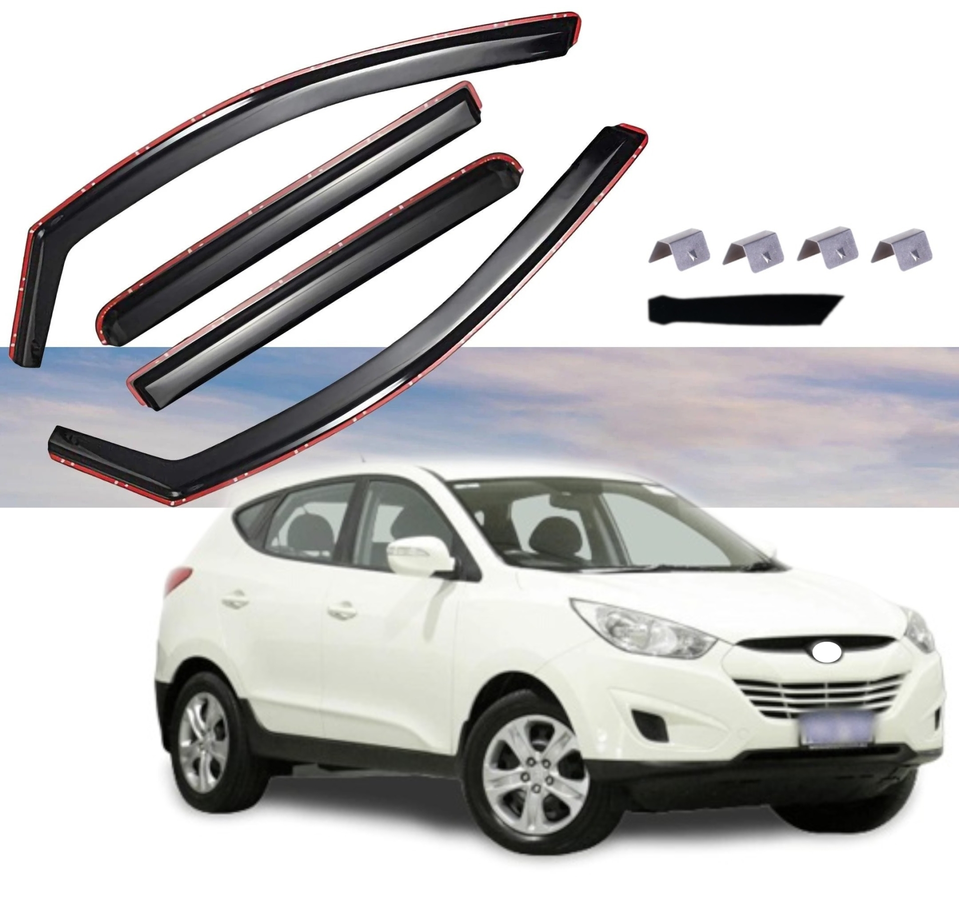 Комплект от 4бр. ветробрани за HYUNDAI IX35 / TUCSON 2010-2015