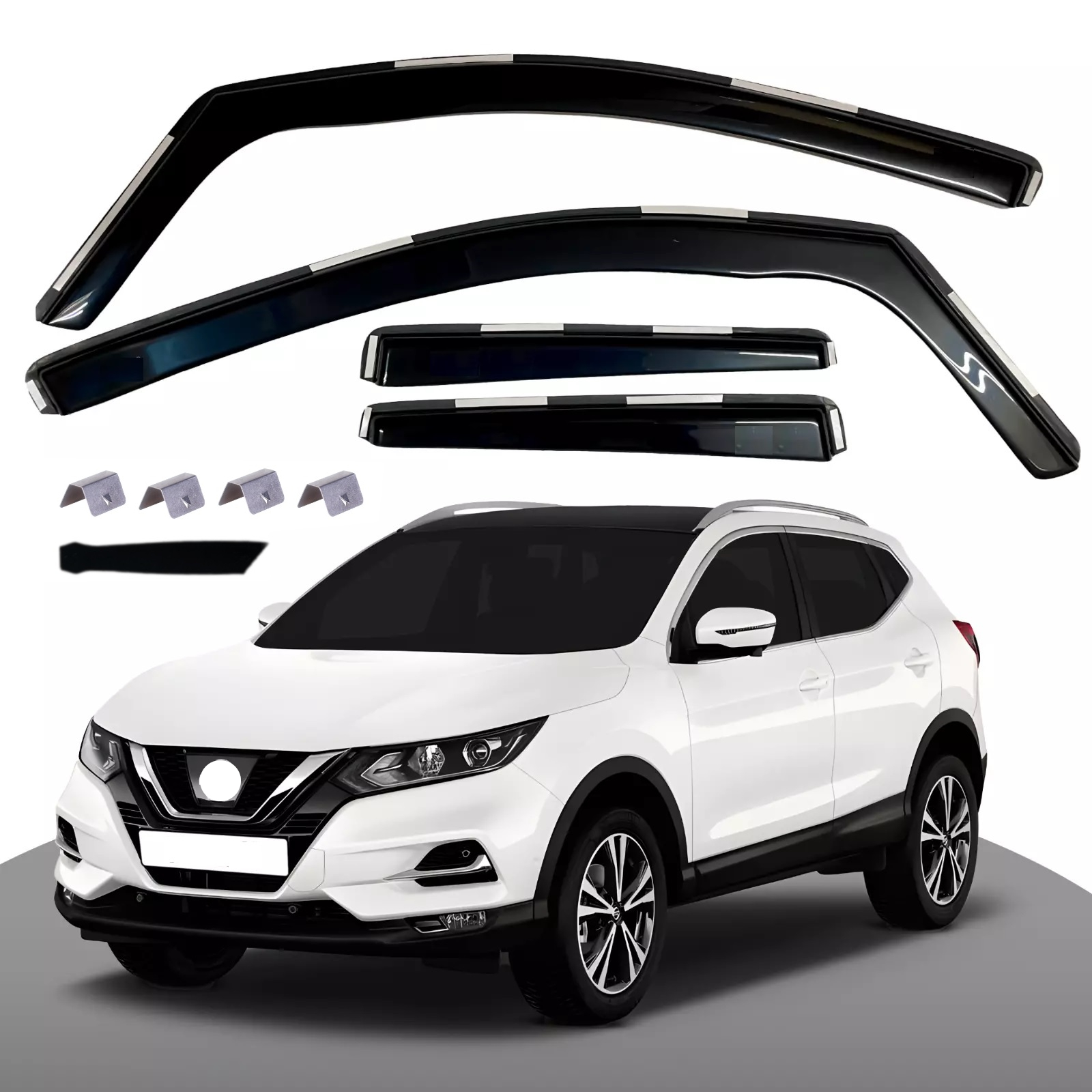 Комплект от 4бр. ветробрани за NISSAN QASHQAI J11 5 врати 2014-2021