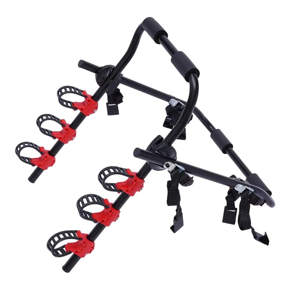 Универсален вело багажник за 3 велосипеда до 60 кг за монтаж на задна врата / багажник на автомобил