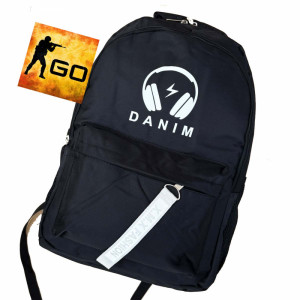 Здрава раница CS DANIM за тактически играчи - подплатена. противоударна, водоустойчива, за COUNTER STRIKE фенове