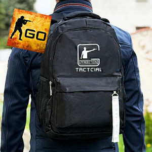 Здрава раница CS TACTICAL за тактически играчи - подплатена. противоударна, водоустойчива, за COUNTER STRIKE фенове