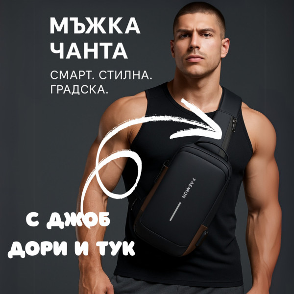 Компактна смарт раница за града  FASHION SMART 747 - водоустойчива и противоударна, зарежда и телефона! И се заключва!