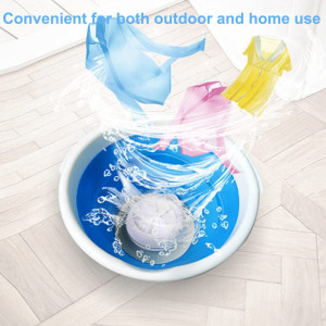 Усъвършенствана преносима пералня с ултразвукова турбина за бельо, кърпи и чорапи - подходяща за къмпинг, общежития, пътувания