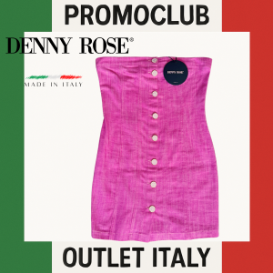 Дамска рокля - сукман Denny Rose, циклам, 100% памук, размер 42, Италия