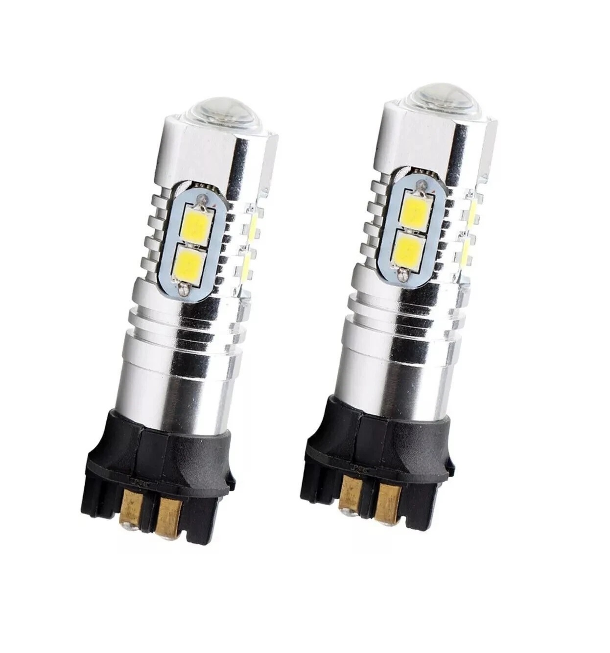 Комплект от 2 броя LED крушки PW24W / PWY24W – 2323 SMD, бяла светлина 6000K, 360°, 12–30V, Canbus без грешки
