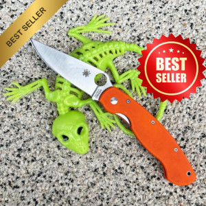 Сгъваем супер нож SPYDERCO CPM S30V ORANGE G10 дръжка, подаръчна кутия, BF22