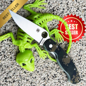 Сгъваем супер нож SPYDERCO CPM S30V MILITARY GREEN G10 дръжка, подаръчна кутия, BF22