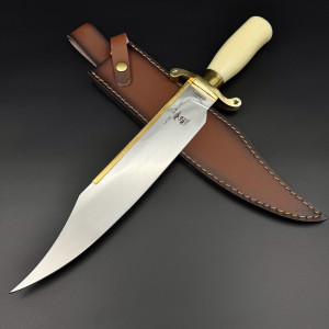 Огромен колекционерски BOWIE ловен нож GIL HIBBEN- L.A.GRANGE "Expendables", с кожена кания