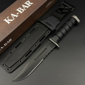 Голям юбилеен военноморски USA нож  KA-BAR  OLEAN NY, матирано острие, вулканизирана дръжка