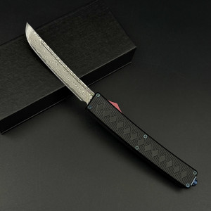 Автоматичен японски ТОП нож YAKUDZA TANTO DAMASK - дамаска стомана VG10 69 layers