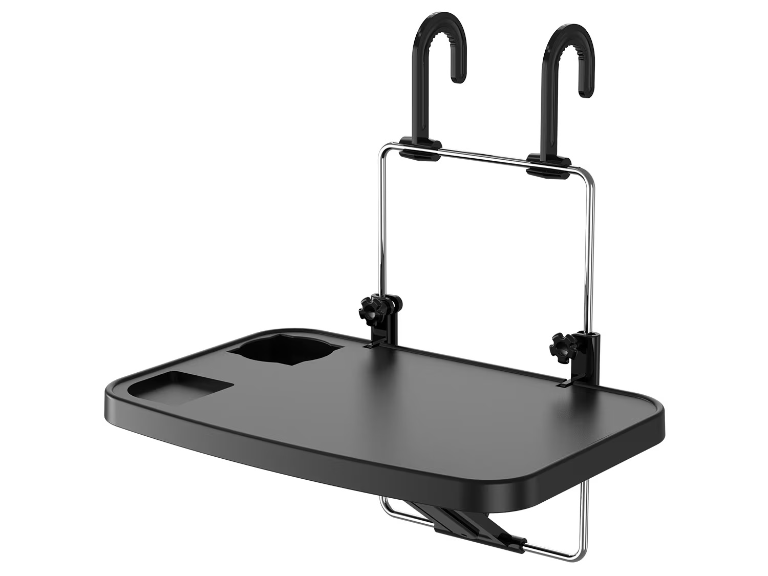 Мултифункционална сгъваема масичка за автомобил с монтаж за волан-седалка