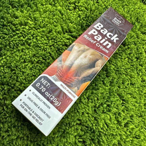 Крем за облекчаване на болки в гърба с алое и камфор 20 г за работещи, спортисти и възрастни хора