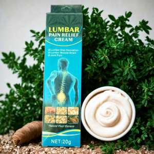 💙 LUMBAR Pain Relief Cream – Спокойствие за гърба и ставите! С джинджифил, мента и още десетки билки - 20 г