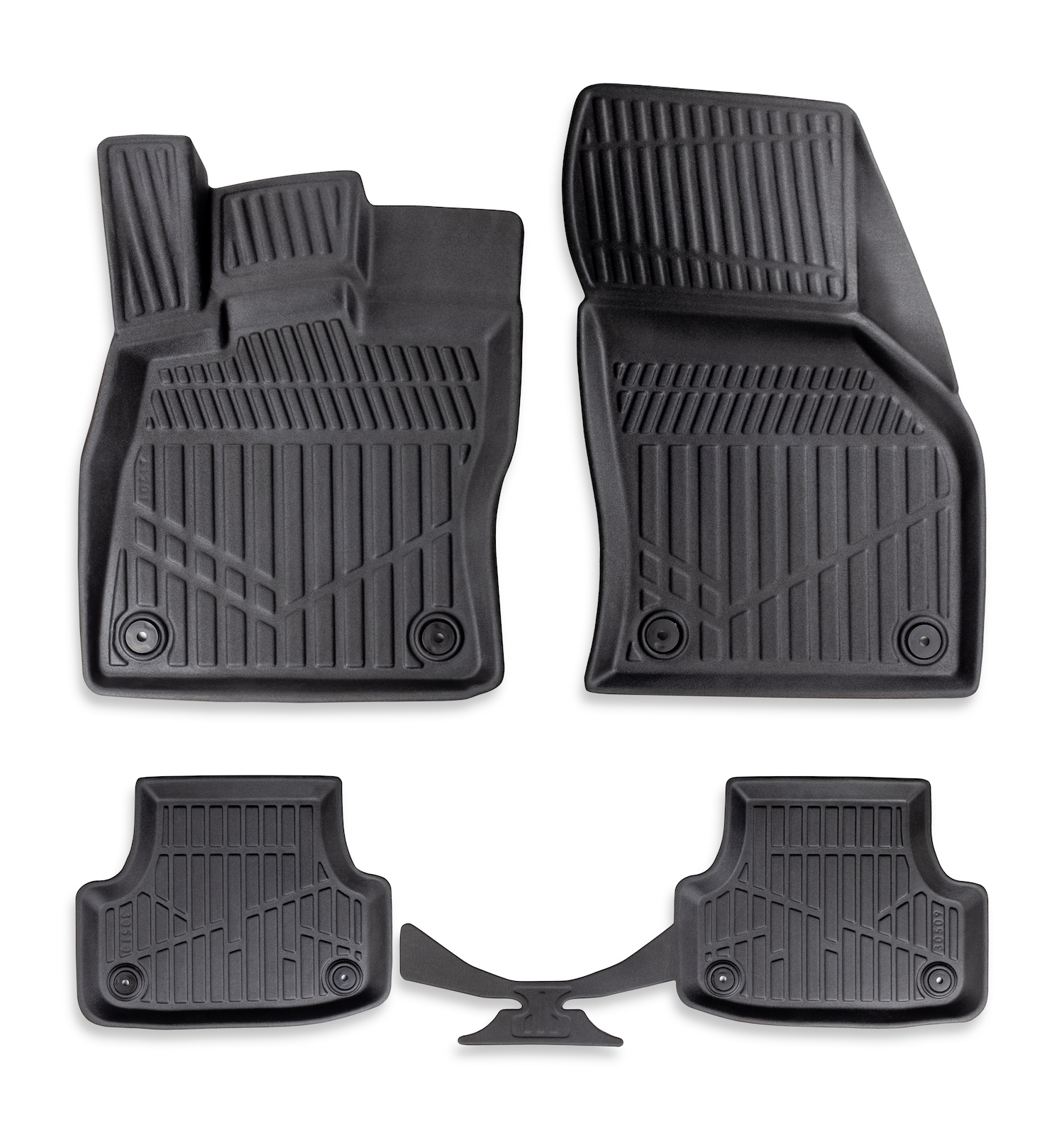 Комплект 4бр. 3D Гумени стелки за купе Erpassan - AUDI A3 (8V facelift) 2017-2020